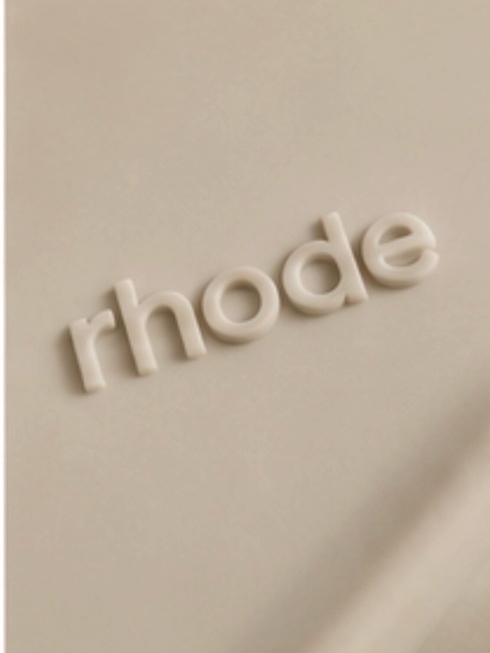 MViral Rhode Lip Case | Neutral grey Silicone iPhone Case - Picture 3 of 5